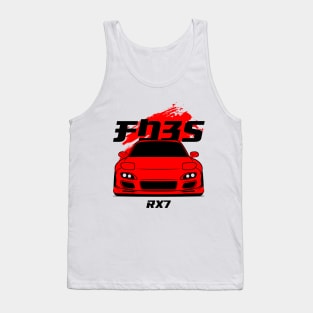 Front red rx7 fd3s Tank Top